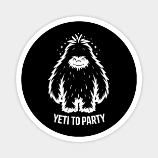 Yeti To Party Magnet